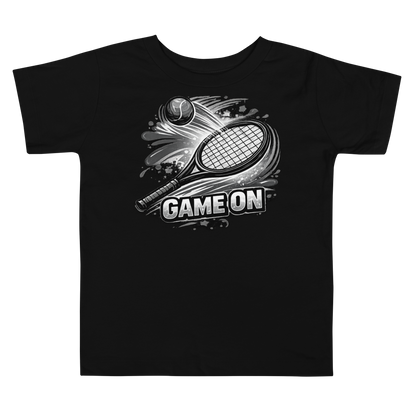 Front view of Game On toddler gamer t-shirt