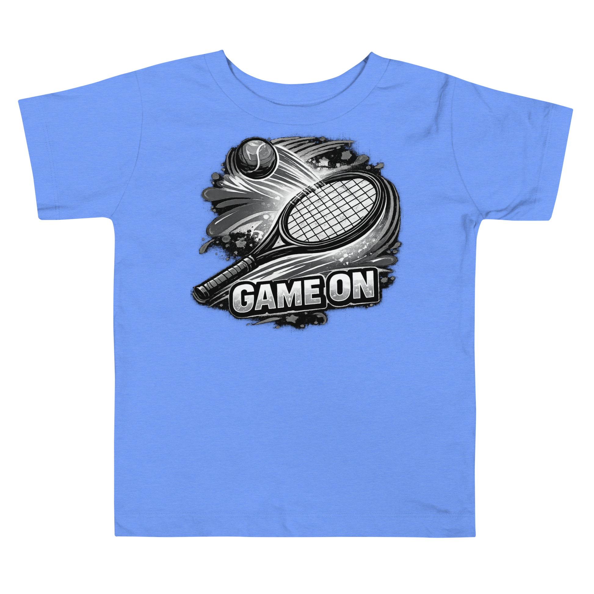 Active toddler wearing Game On gamer t-shirt