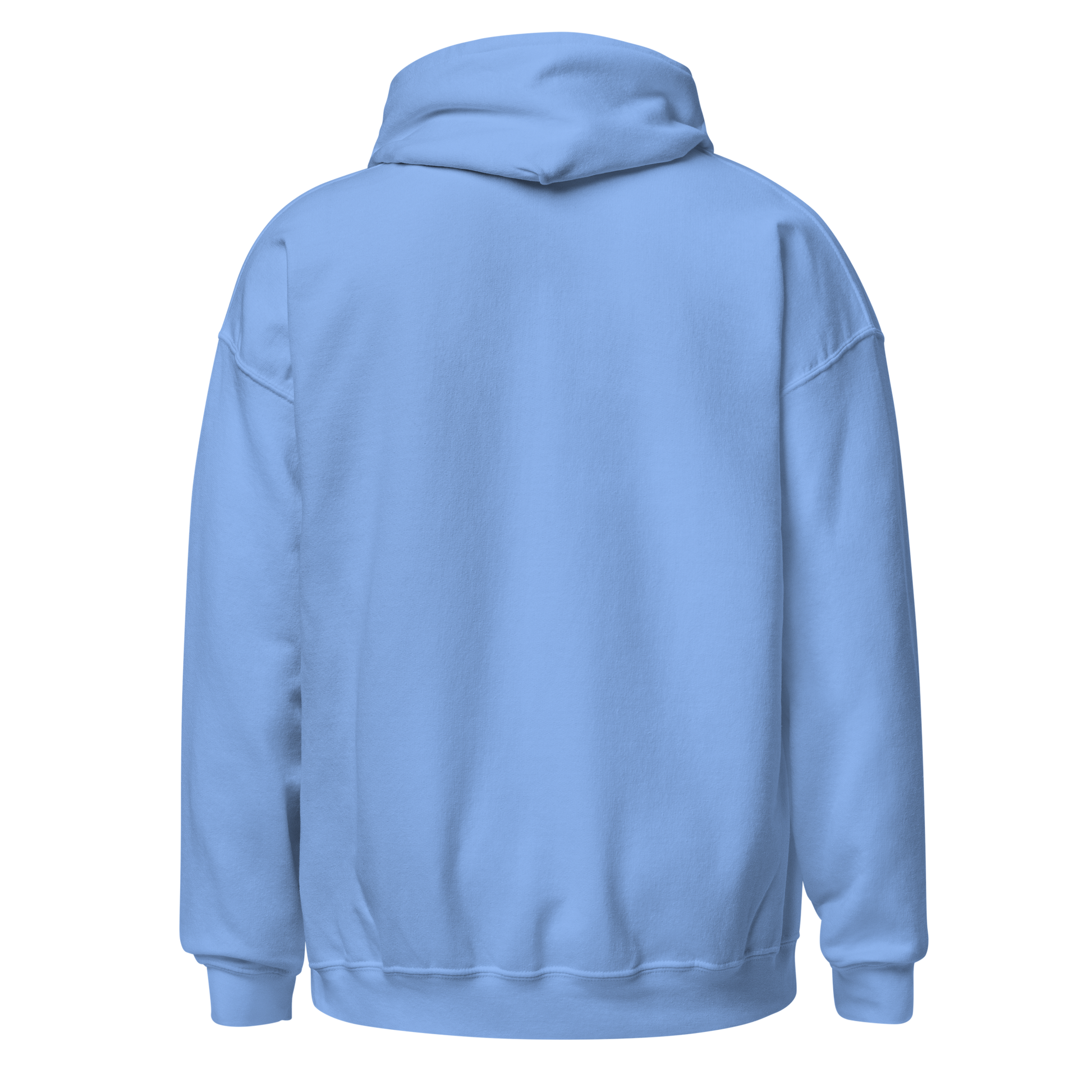 Folded view of durable Here for the Long Haul hoodie