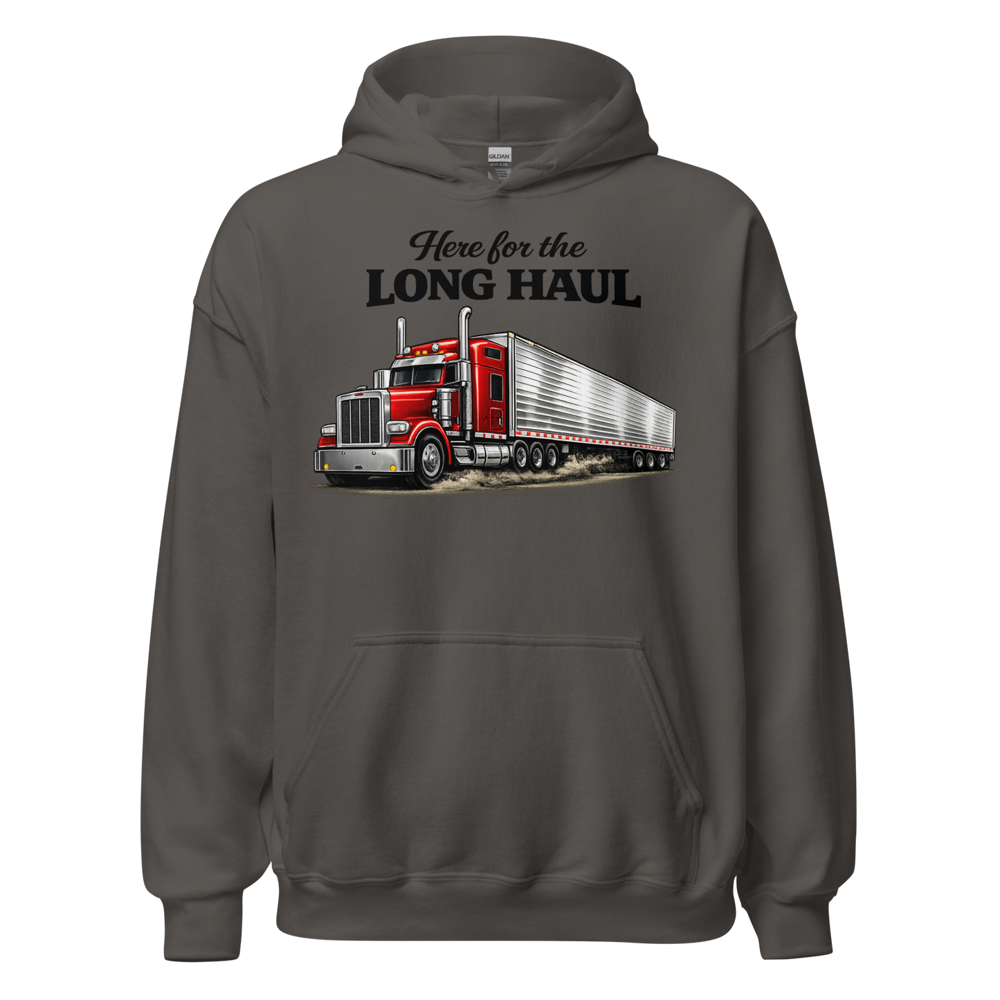 Unisex semi truck driver sweatshirt graphic design