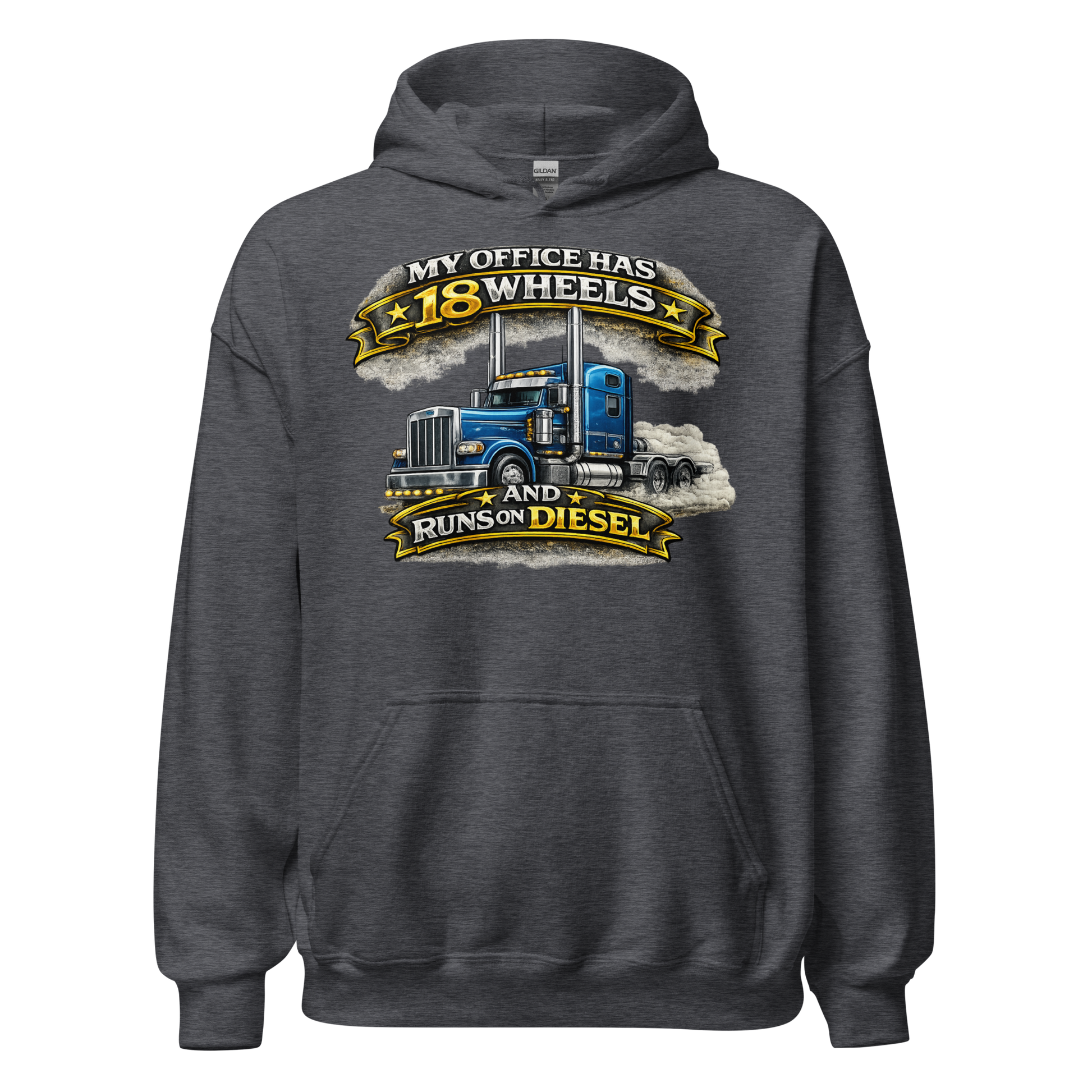 Close up of diesel trucker hoodie drawcord and hood