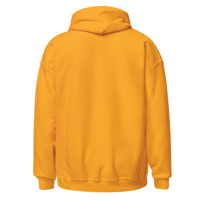 Front view of Here for the Long Haul trucker hoodie