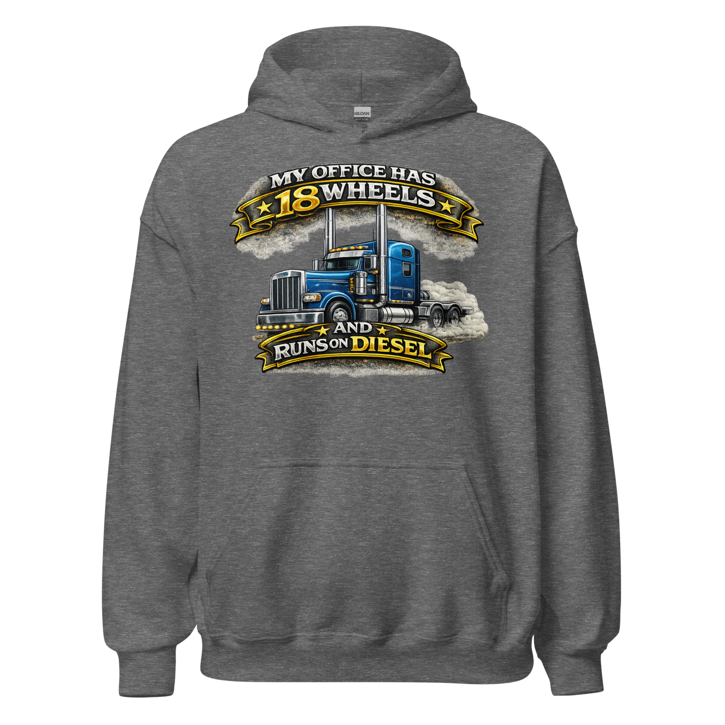 Durable trucker apparel for long hauls folded view