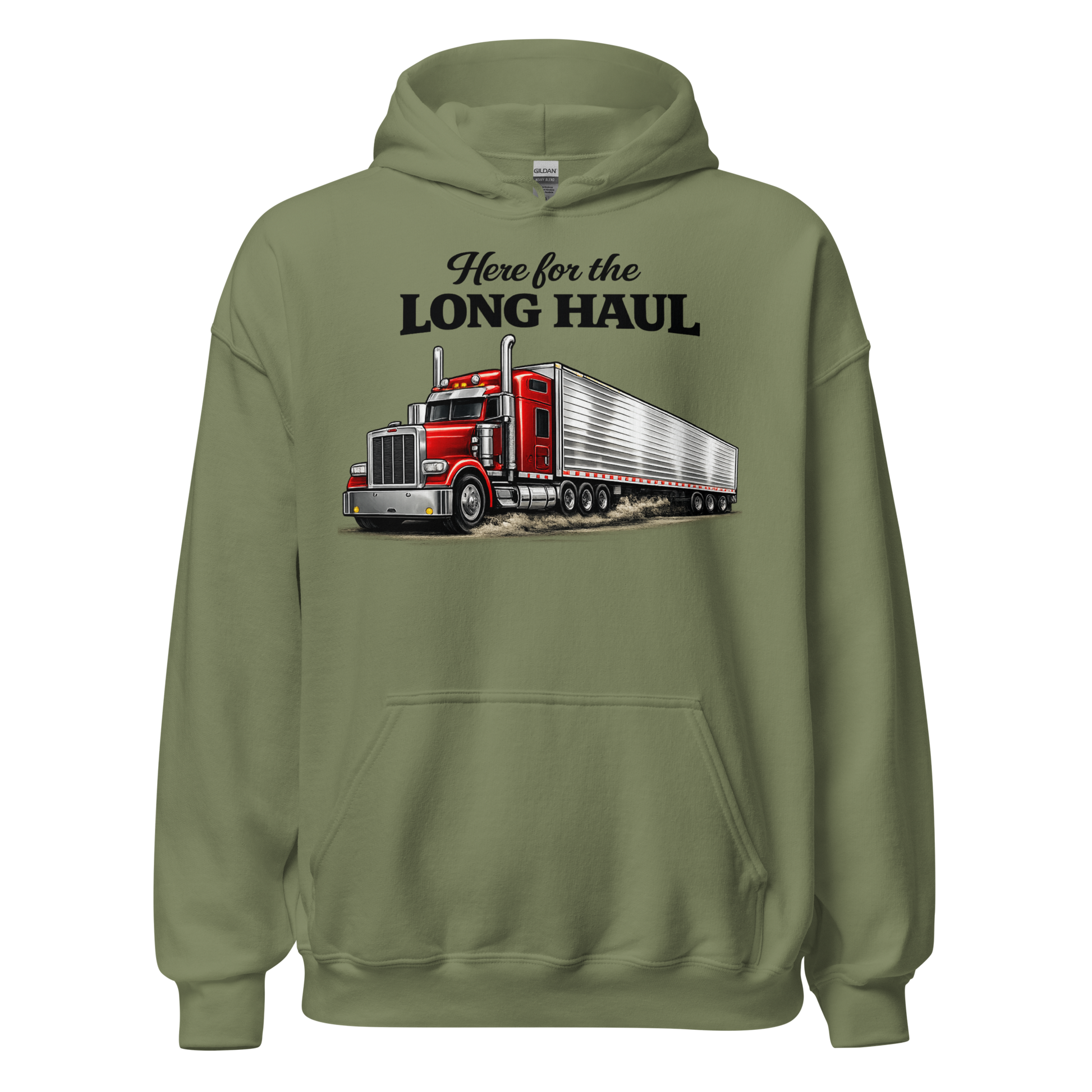 Unisex semi truck driver sweatshirt graphic design