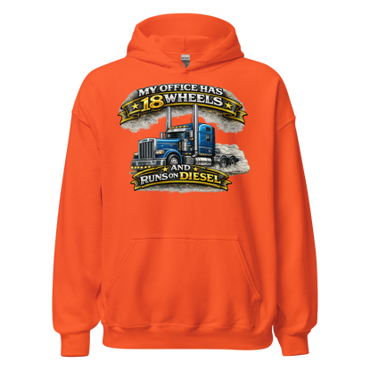 Funny semi truck driver graphic sweatshirt design