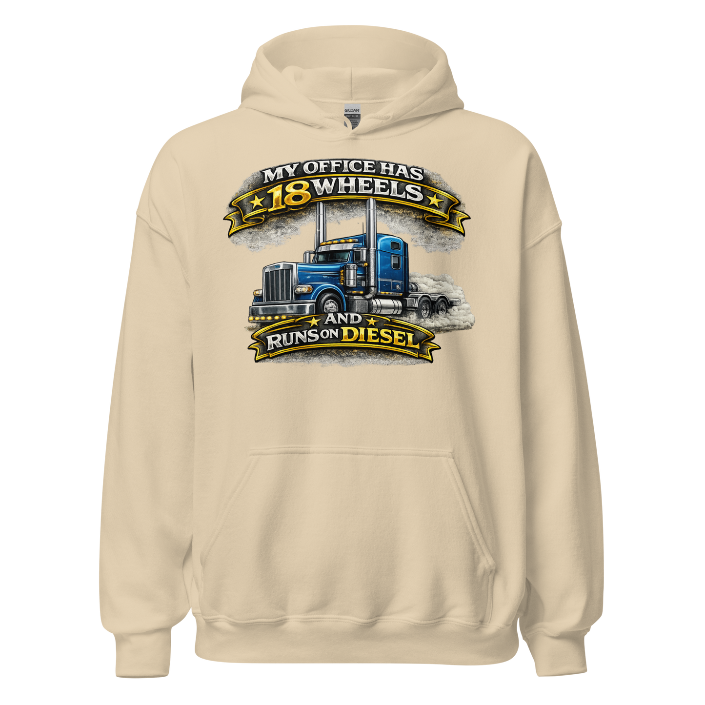 Durable trucker apparel for long hauls folded view