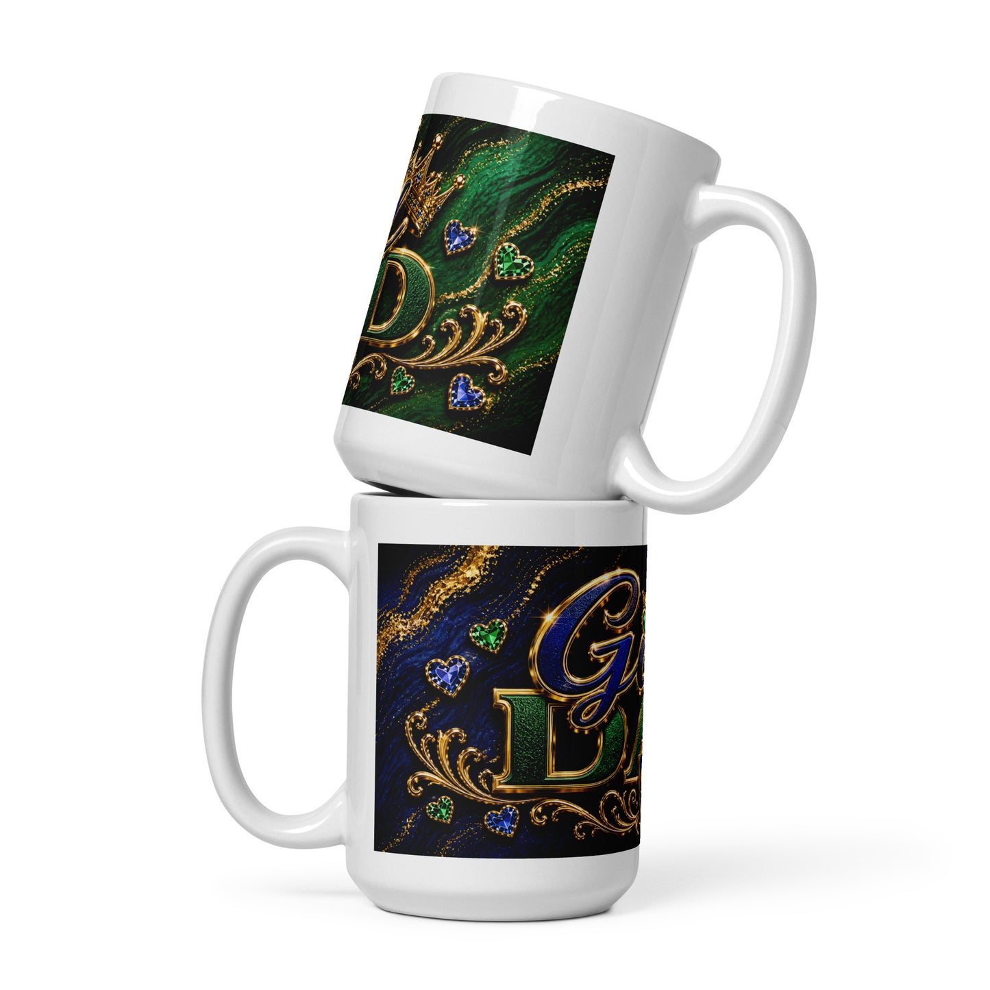 King crown design coffee cup gift for proud fathers of daughters