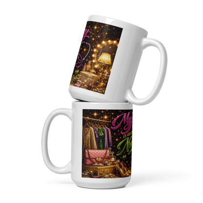 Personalized glowing artwork coffee cup gift for RNs