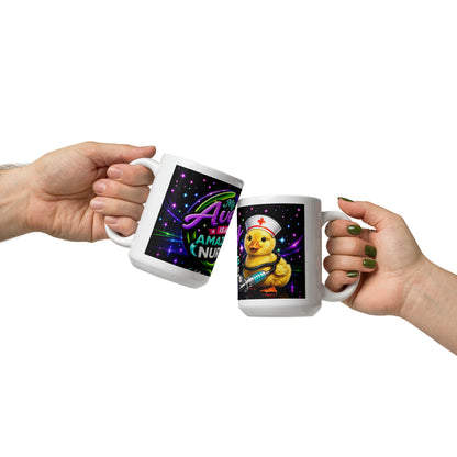 Personalized neon style coffee cup gift for RNs and CNAs