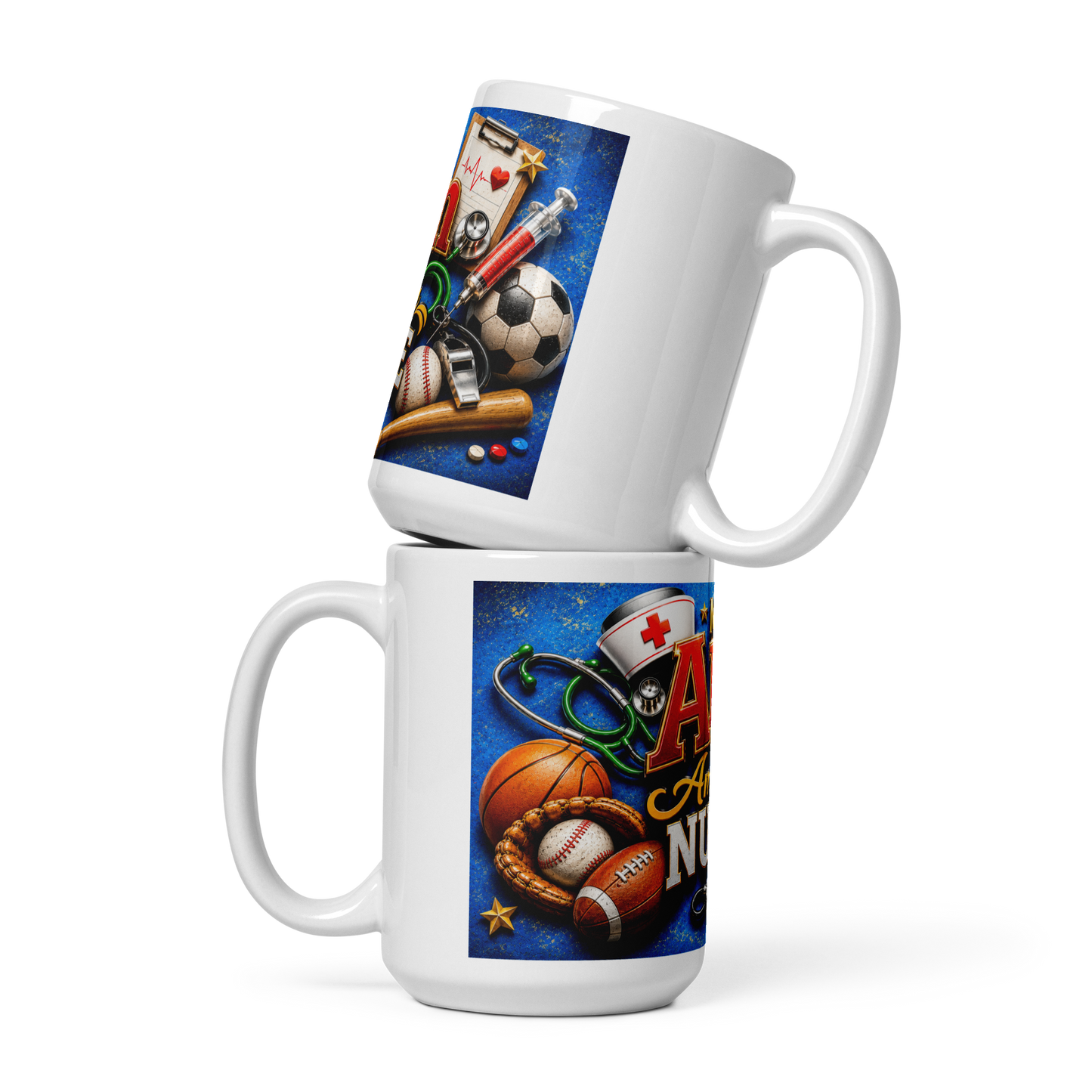 Personalized male nurse coffee cup gift for RNs and CNAs