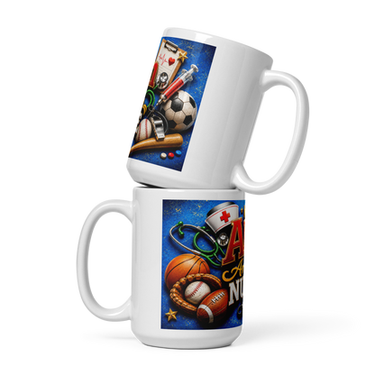Personalized male nurse coffee cup gift for RNs and CNAs