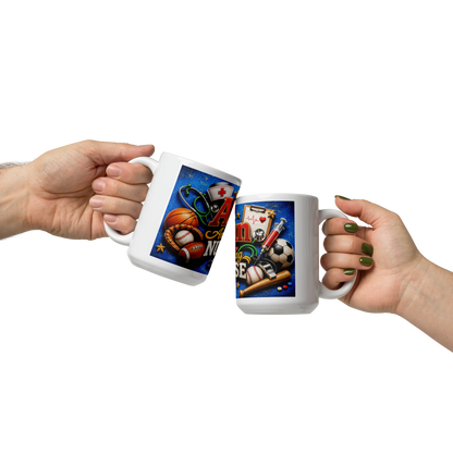 Personalized male nurse coffee cup gift for RNs and CNAs