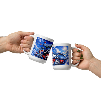 Personalized aviation nurse coffee cup for RNs and CNAs