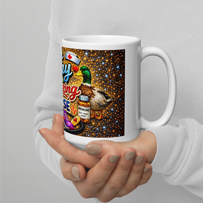 My Amy amazing nurse coffee mug on a hospital desk