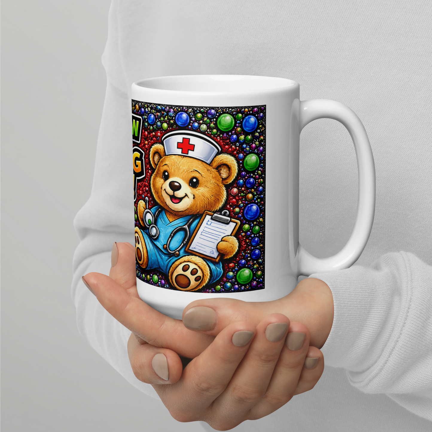 Personalized male nurse coffee cup gift for RNs and BSNs