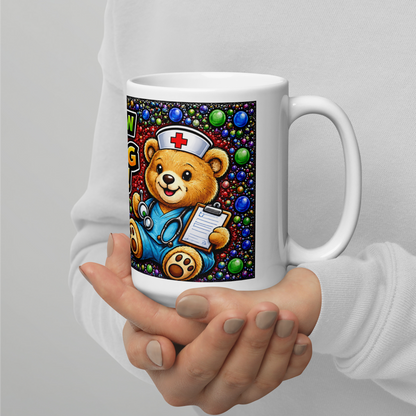 Personalized male nurse coffee cup gift for RNs and BSNs