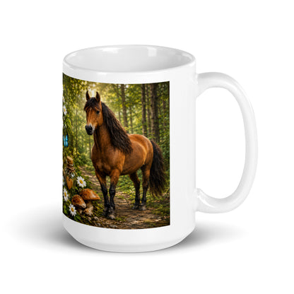 Healthcare worker holding personalized 15oz ceramic cup