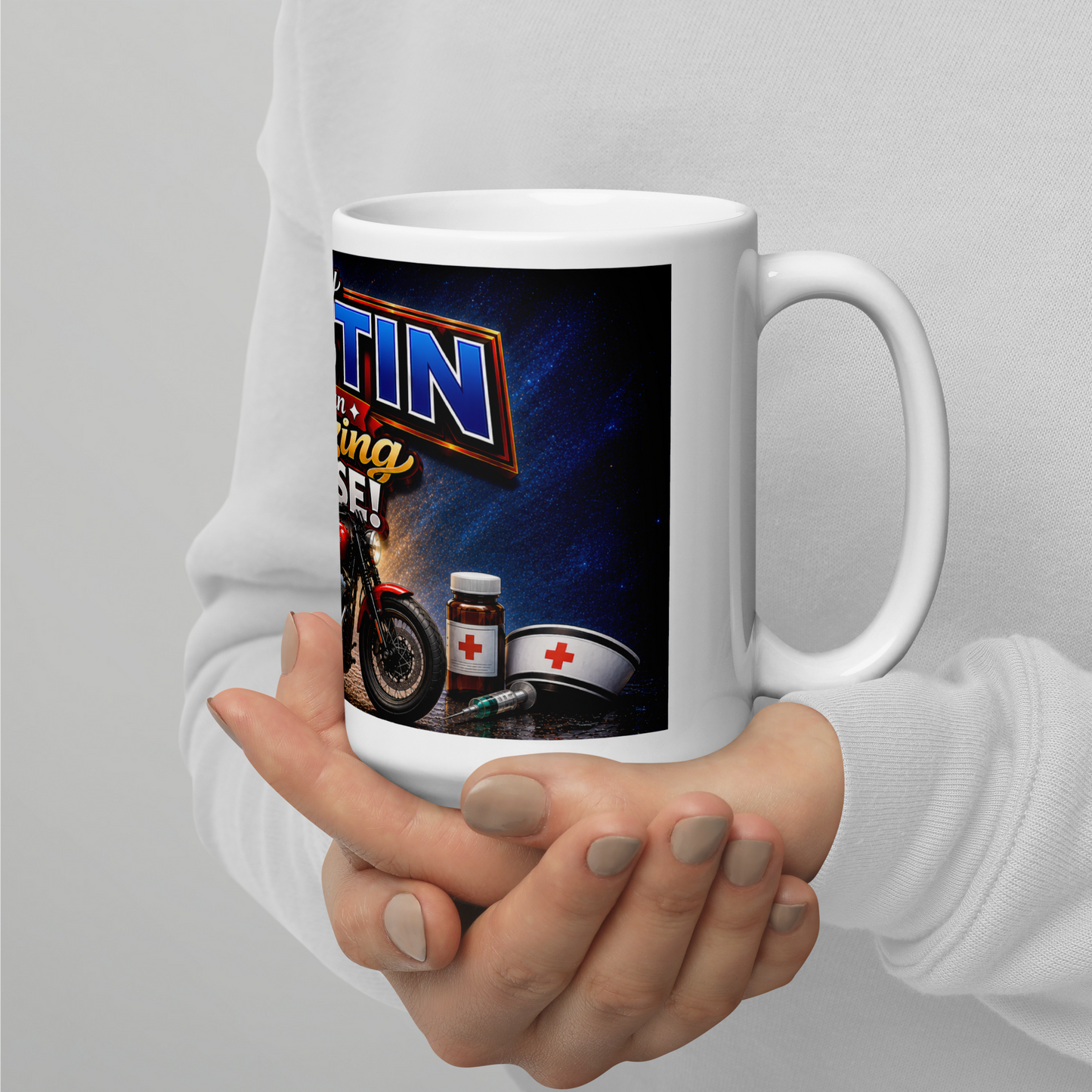 My Austin amazing nurse coffee mug for motorcycle enthusiasts