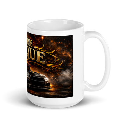 Gearhead holding More Torque racing enthusiast mug