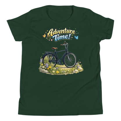 Active kid wearing relaxed fit Adventure Time t-shirt