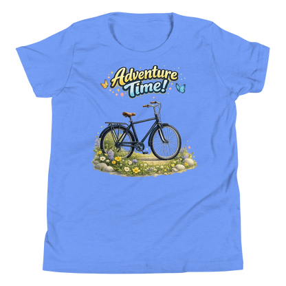 Front view of Adventure Time youth t-shirt for kids